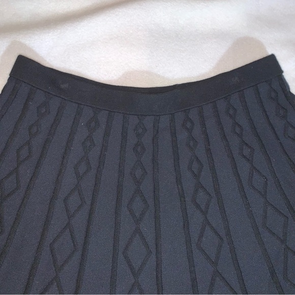 Philosophy Geometric Black A Line Mini Skirt Sz Large - Picture 2 of 8